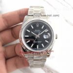 Rolex Oyster Perpetual Datejust ii 41mm Fake Watch - Black  Dial Fluted Bezel